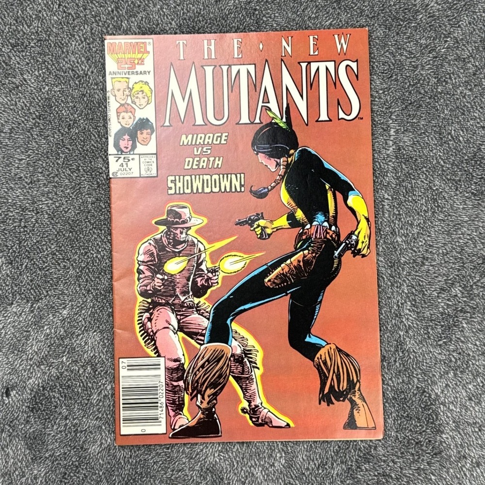 Marvel The New‎ Mutants 41 July 1986 Mirage vs Death Showdown Copper Age Comic
